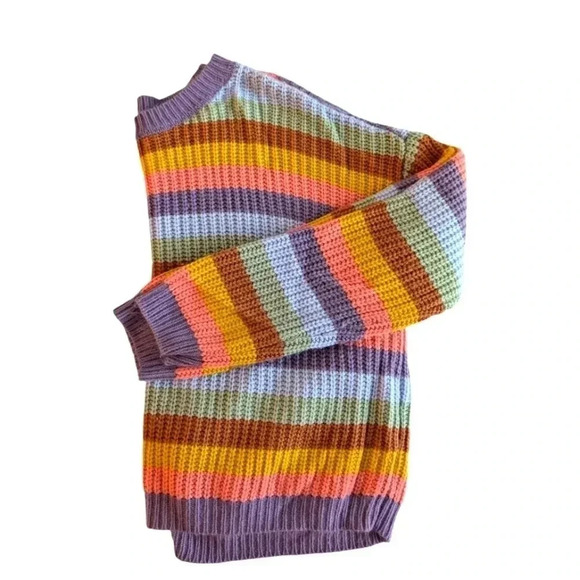 Art Class Girls Multicolor Long Sleeve Knit Crew neck Sweater SZ XL (14-16) - Picture 3 of 5